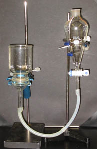 Figure 2. Filter setup shown in lab